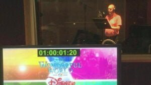 Voice-over Arno Lubbinge in de studio van Cinemeta