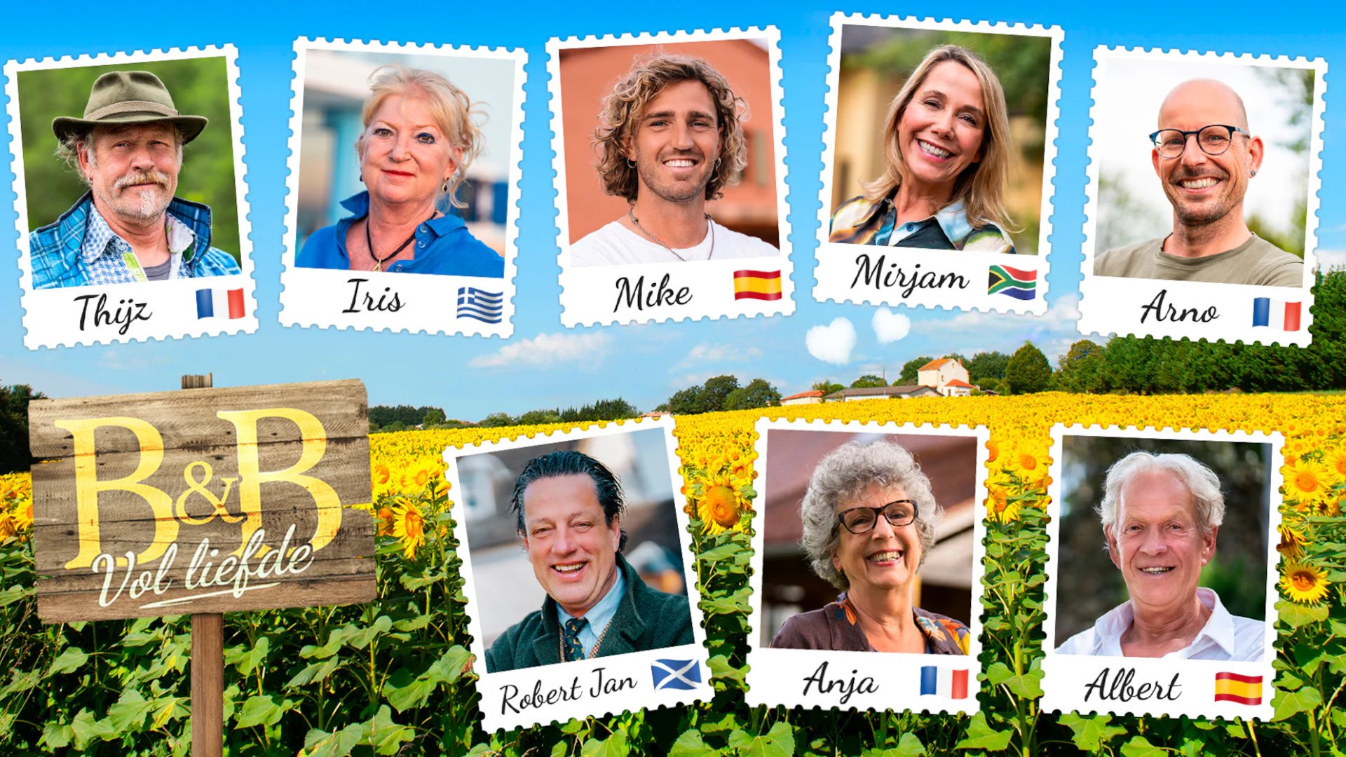 Wie is de voice-over van B&B Vol Liefde